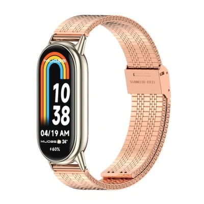 Afbeelding van Stalen RVS Band Rosé goud Xiaomi Smart 8