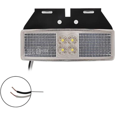 Afbeelding van Pro Plus Markeringslamp Contourverlichting met Houder 110 x 40 mm 12 en 24 Volt LED Wit
