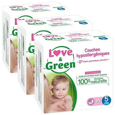 Afbeelding van Love &amp; Green EcoGelabelde En Hypoallergene Lagen T5 40 Stuk