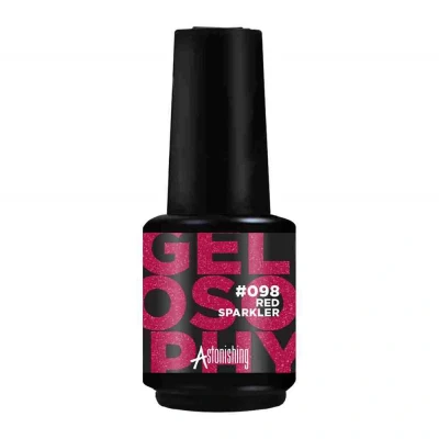 Afbeelding van Astonishing Nails Topcoat Gelosophy #098 Red Sprankler