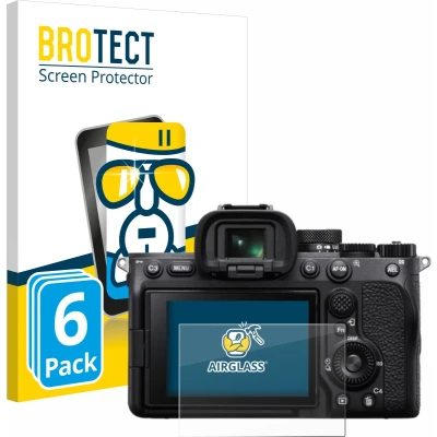 Afbeelding van BROTECT Screenprotector voor Sony Alpha 7 IV Folie Beschermfolie Beschermglas transparant (6 Stuks)