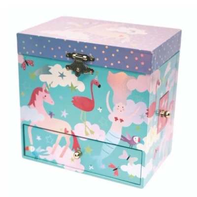 Afbeelding van Floss &amp; Rock Unicorn Muziek / Sieradendoosje 15 x 10 cm Multi