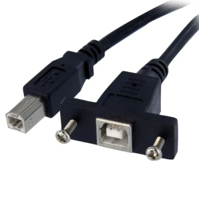 Afbeelding van USB kabel Startech USBPNLBFBM1 B Zwart