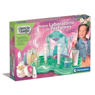 Afbeelding van Clementoni Nieuw parfumlaboratorium Educatief experimenteerspel voor kinderen Maak je eigen parfum en cosmetica Leer wetenschap met plezier Vanaf 8 jaar 55569