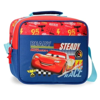 Afbeelding van Joumma Disney Cars Lets Race Toilettas met rode schouderriem, 23 x 20 9 cm, polyester L, Rood, aanpasbare tas Verstelbare schouderriem