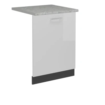 Afbeelding van Vicco R Line Vaatwasser deksel 60 cm , WB Marmer Wit Hoogglans