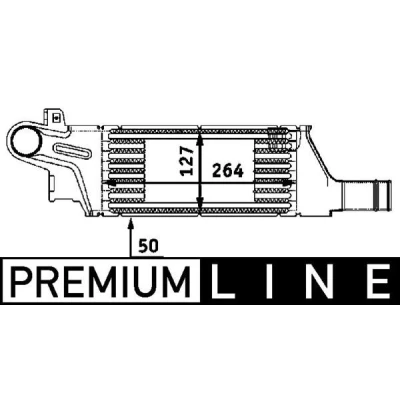Afbeelding van MAHLE ORIGINAL CI 57 000P Intercooler