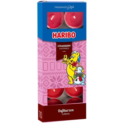 Afbeelding van Strawberry Happiness theelichten ( set 10) Haribo