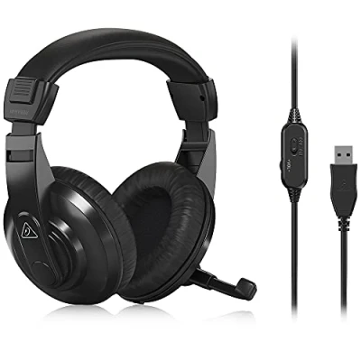 Afbeelding van Behringer HPM1100U Hoofdtelefoon (ANC, Bedraad), Koptelefoon, Zwart