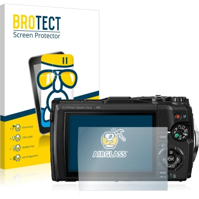 Afbeelding van BROTECT Screenprotector voor Olympus Tough TG 5 Folie Beschermfolie Beschermglas transparant