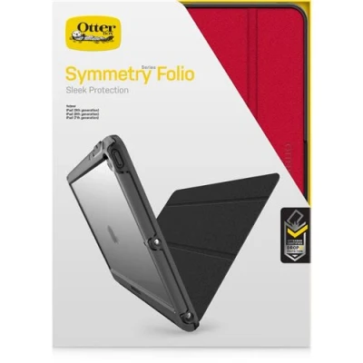 Afbeelding van Otterbox Symmetry Folio Case Hoesje met Pencil Houder voor Apple iPad 10,2&quot; (2021 2020 2019) Rood (Otterbox certified drop+ protection)