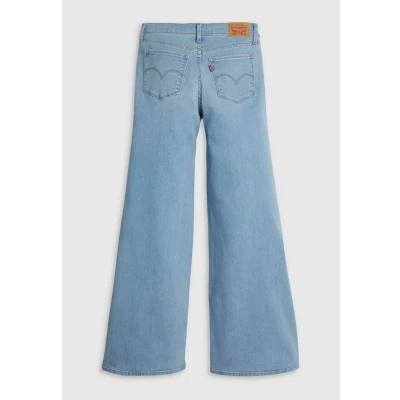 Afbeelding van Levi&#039;s 318 Shaping WIDE LEG Flared Jeans, Dames, Maat: 28x34, Tall glass of water