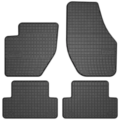 Afbeelding van M MOTOS Rubber Vloermatten voor Volvo V40 II 2012 2019. Verbeter je reiscomfort met zwarte antislip automatten, Auto ET, all weather bescherming tegen vuil