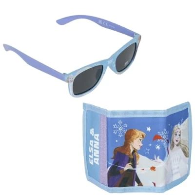 Afbeelding van Sunglasses and Wallet Set Frozen Blauw