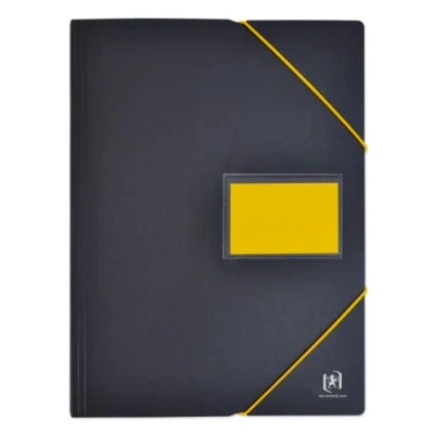 Afbeelding van OXFORD Documentenbescherming, A4, 200 weergaven / 100 hoezen, polypropyleen, tweekleurig, zwart/geel