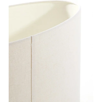 Afbeelding van Light&amp;living Kap ovaal recht smal 58 24 32 cm LIVIGNO eiwit