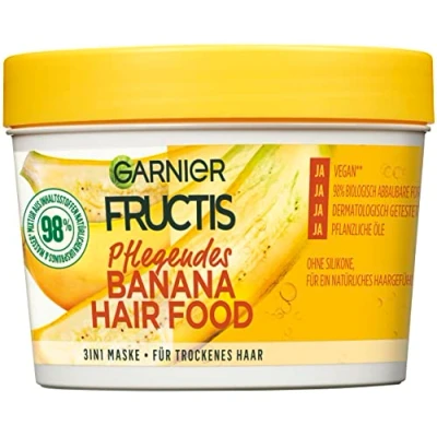Afbeelding van Garnier 3 in 1 haarmasker voor droog, voedend en soepel haar, 390 ml