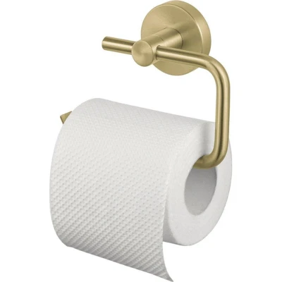 Afbeelding van Haceka Kosmos Toiletrolhouder zonder Klep Geborsteld Goud toiletpapierhouder zond...