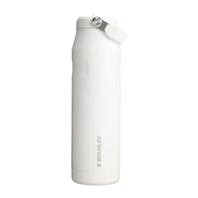 Afbeelding van Stanley Iceflow Flip Straw 2.0 thermosfles met rietje, 1,06 l, 15 uur koud, 3 dagen ijs, roestvrij staal, BPA vrij, waterdicht, vaatwasmachinebestendig, Frost