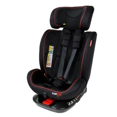 Afbeelding van Carkids I Size Autostoeltje Darcy 360 Draaibaar 40 150cm Isofix Zwart/Rood