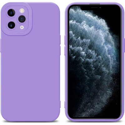 Afbeelding van Cadorabo Hoesje geschikt voor Apple iPhone 11 PRO MAX in Fluid LICHT PAARS Beschermhoes gemaakt van flexibel TPU silicone Cover Case