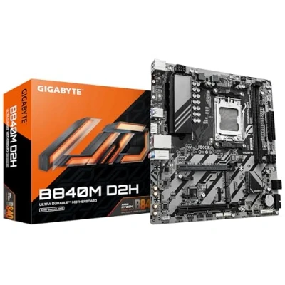 Afbeelding van Gigabyte B840M D2H (B840,AM5,mATX,DDR5) (AM5, AMD B840, mATX), Moederbord