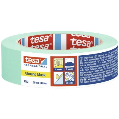 Afbeelding van tesa ALLROUND MASK 04352 00002 00 Maskeertape Mint (l x b) 50 m 30 mm 1 stuk(s)