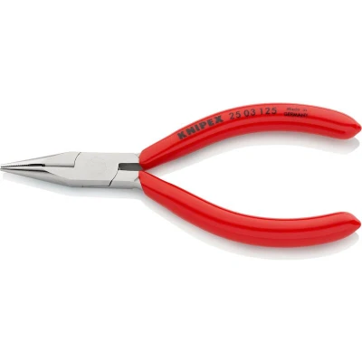 Image de KNIPEX 25 03 125 pince plate avec coupe latérale (pince radio) chromée mm