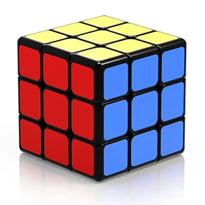 Afbeelding van ROXENDA 3x3 Magische Kubus Gemakkelijk Draaien en Soepel Spelen Super duurzame Sticker met Levendige Kleuren Draait Sneller Nauwkeuriger dan Origineel