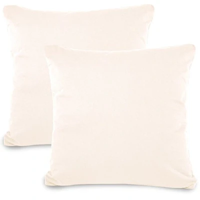 Afbeelding van Aqua Textil Classic Line kussenhoes, 2 stuks, ritssluiting, katoen, 80 x cm, sneeuwwit