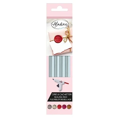 Afbeelding van Aladine Zegel Wax Sticks Set 4 stuks Lucht Blauw