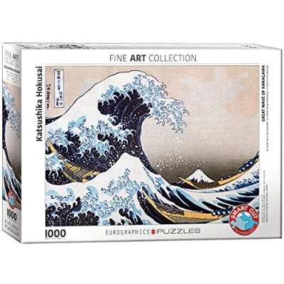 Afbeelding van Eurographics Katsushika HOKUSAI: DIE Grosse Welle VOR KANA Puzzel multicoloured voor kinderen, Maat: One Size, Multi coloured