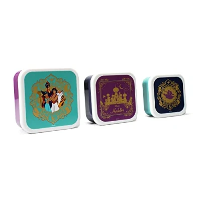 Afbeelding van Disney Set van drie Aladdin snackboxen