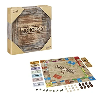 Afbeelding van Monopoly Edition Vintage, Hasbro Gaming gezelschapsspel, Franse versie, meerkleurig, C2320, 6 spelers