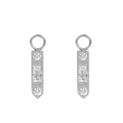 Afbeelding van Sparkle iXXXi Hoop Charms Silver