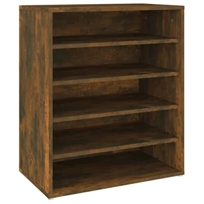 Afbeelding van Schoenenkast, 60 x 35 70 cm, hout, kleur eiken rookkleurig