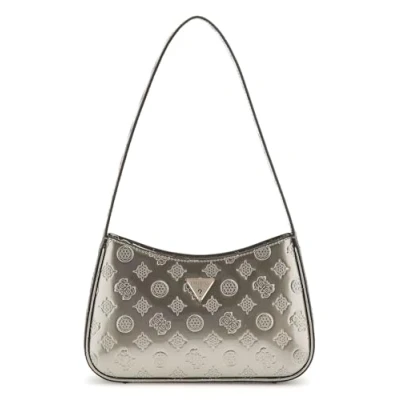 Afbeelding van Guess Arnela TOP ZIP Shoulder BAG Handtas, Dames, Maat: One Size, Pewter logo