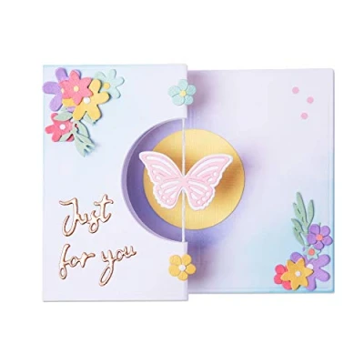 Afbeelding van Sizzix Thinlits Snijmal Set Butterfly Spinner Card 14 stuks