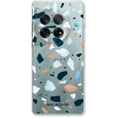 Afbeelding van Case Company® hoesje geschikt voor OnePlus 12r Terrazzo N13 Soft Cover Telefoonhoesje Bescherming aan alle Kanten en Schermrand