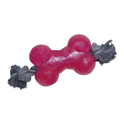 Afbeelding van Dog toy Gloria Bone Pink S (9 cm)