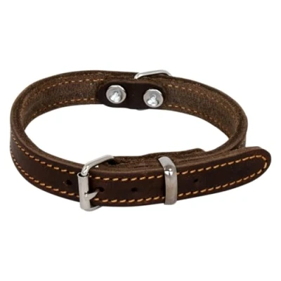 Afbeelding van Jack And Vanilla Halsbanden Vetleder Halsband Bruin 20mmx50cm 45/7004 177966
