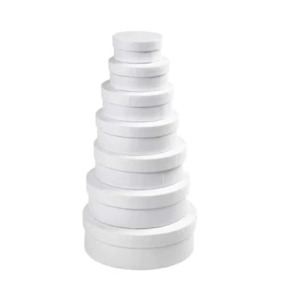 Afbeelding van Ronde dozen set, grootste diam: 21 cm, 7 assorti