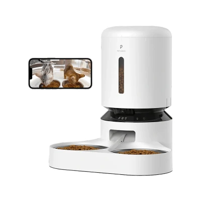 Image de Petlibro Granary Camera Dual Food Tray White Distributeur De Nourriture