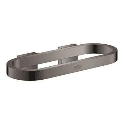 Afbeelding van GROHE Selection Handdoekring Of Houder Voor Zeepschaal En Douchetray Hard Graphite (donker grijs) 41035A00