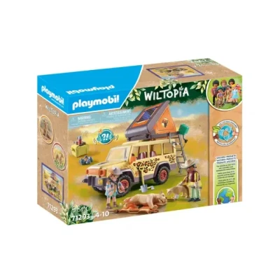 Afbeelding van Playmobil Wiltopia Met de terreinwagen bij leeuwen 71293