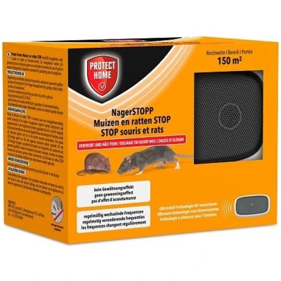 Afbeelding van Protect Home Ultrasonic muis en rat tegen muizen ratten 150m2 SBM (voorheen Bayer)