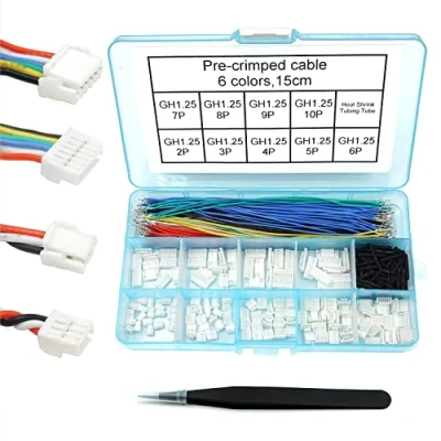 Afbeelding van Connectorset GH1.25 en voorgekrompen siliconen kabels voor Pixhawk 4 6C 15 cm