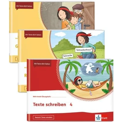Afbeelding van Paket Deutsch 4: 3 Hefte im Paket: Richtig schreiben, Grammatik üben, Texte schreiben Klasse 4 (Mein Anoki Übungsheft