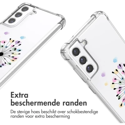 Afbeelding van imoshion Hoesje Geschikt voor Samsung Galaxy S21 FE met Koord Design Meerkleurig / Sandstone Dandelion