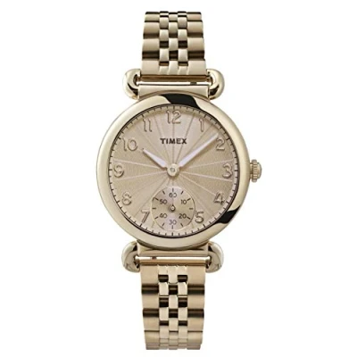 Afbeelding van Timex Model 23 TW2T88600 Horloge Staal Goudkleurig Ø 32 mm